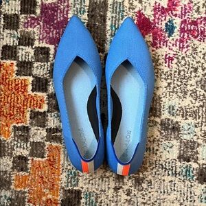 Rothy's Vibrant Blue Pointed Flats